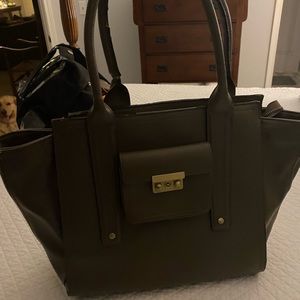 Olive green shoulder bag